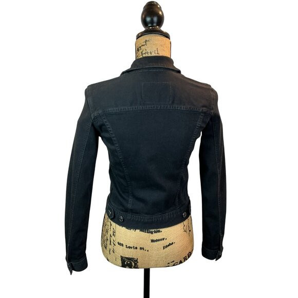 Adriano Goldschmied Robyn Womens Jacket XS Denim Button Front Stretch - Picture 4 of 13